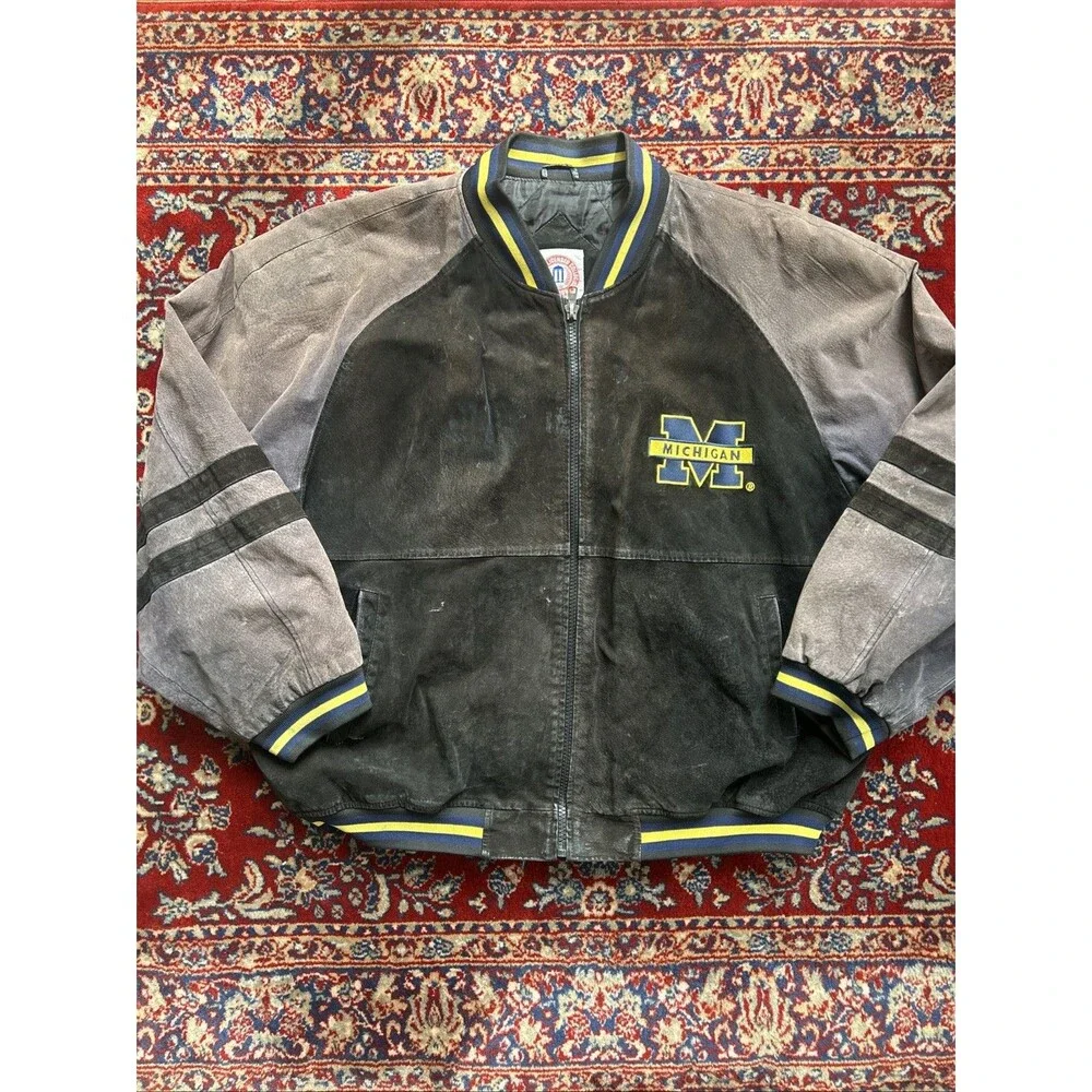 University of Michigan Vintage Jacket Wolverines Varsity Bomber 2XL Essexz
